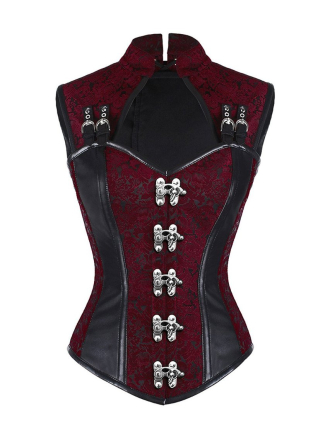 Gothic-Corsage Vollbrust "Olga" Vorne
